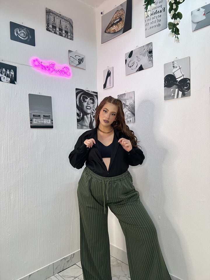 PANTALONE GESSATO CURVY