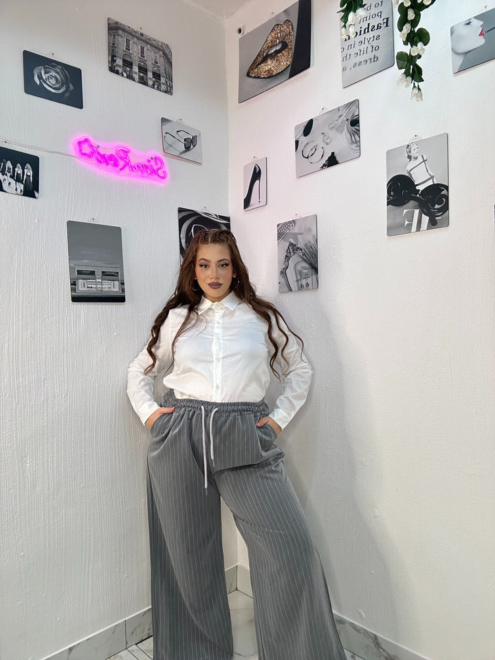 PANTALONE GESSATO CURVY