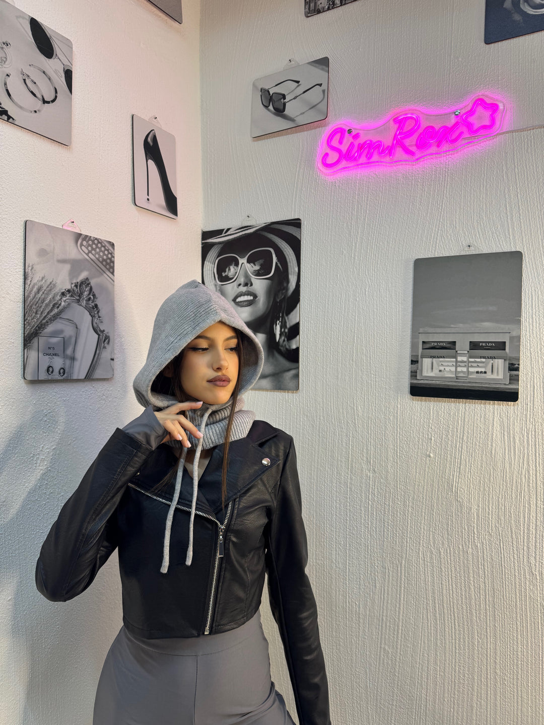 GIUBOTTO CROP ECOPELLE